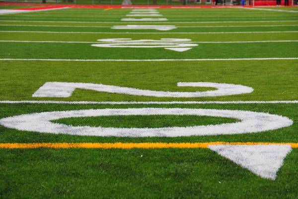 High school football playoff scoreboard for Round 1