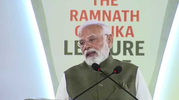 'In Emotional Mode, Not Election Mode’: PM Modi Talks On Economy, Culture At Ramnath Goenka Lecture