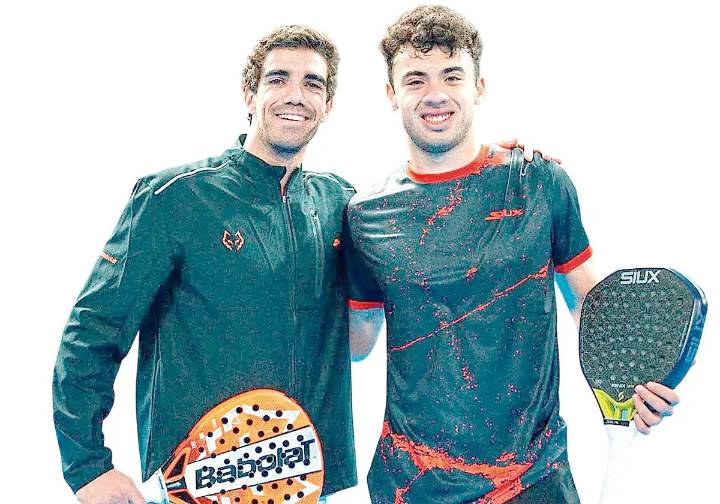 Pádel: Augsburger ya se entrena con su nueva pareja