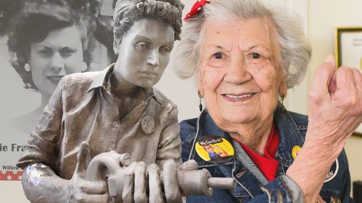 At 103, local 'Rosie the Riveter' inspires statue at WWII memorial