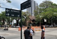 El Municipio trabaja en los detalles finales del parterre de la Av. Sarmiento