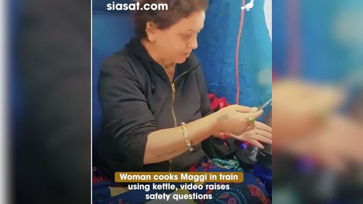 Vide: Woman cooks noodles in train, Railway issues warning