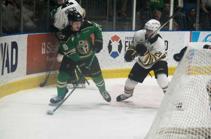 Raiders beat Wheat Kings in feisty affair at the Art Hauser Centre