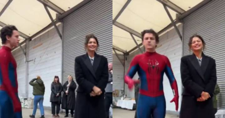 Zendaya desata rumores de embarazo tras video filtrado del set de “Spider