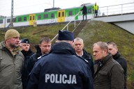 Poland says 2 Ukrainians working for Russia are suspected in weekend railway track explosion