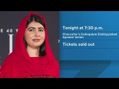 Malala Yousafzai speaking at UC Davis campus
