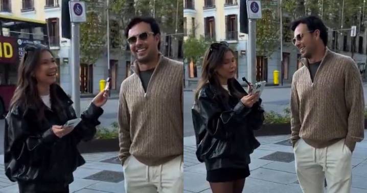 ¡No lo reconoció! Influencer entrevista a Checo Pérez sin saber quién era (Video)