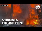 🔴LIVE: Crews battle house fire in Northern Virginia