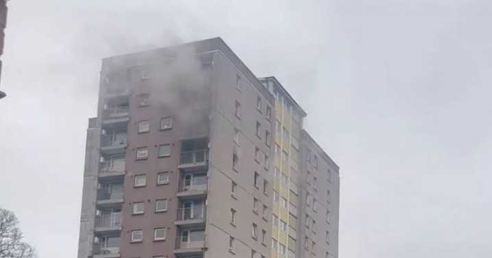 Pensioner arrested after fire breaks out at Edinburgh high