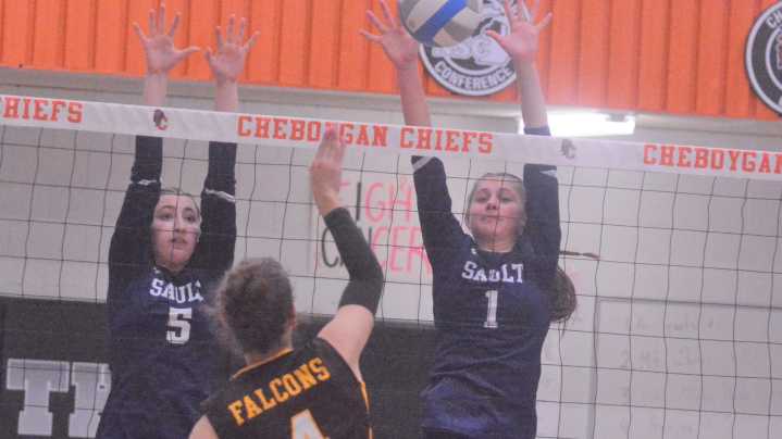 Sault volleyball season cut short in district loss to Ogemaw Heights