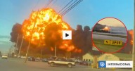 Avión de carga se estrella en aeropuerto de Kentucky en EEUU: explosión fue captada por residentes