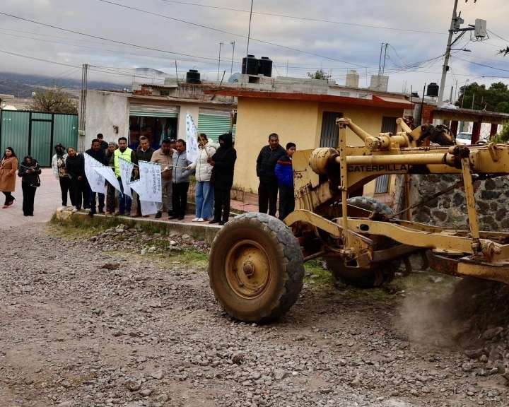 Programa de obra pública llega a Tianguistongo