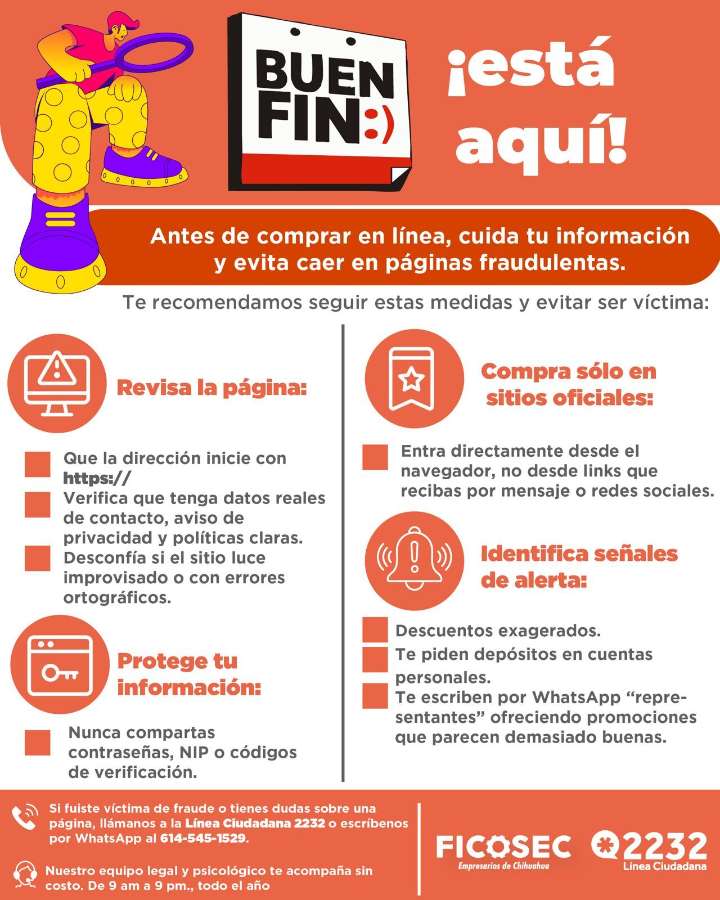 Invita FICOSEC a realizar compras seguras este Buen Fin