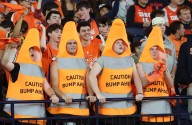 What was attendance for Syracuse football vs. UNC on Halloween night at the dome?