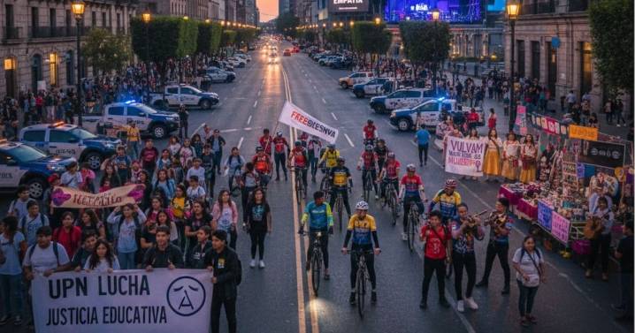 CDMX: marchas, rodadas y conciertos masivos marcarán el viernes 21 de noviembre