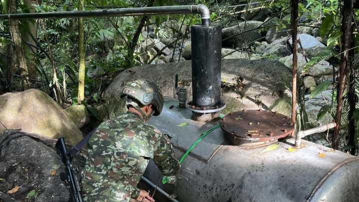 Destruyen 7 laboratorios para el procesamiento de droga en Catatumbo: eran del Eln