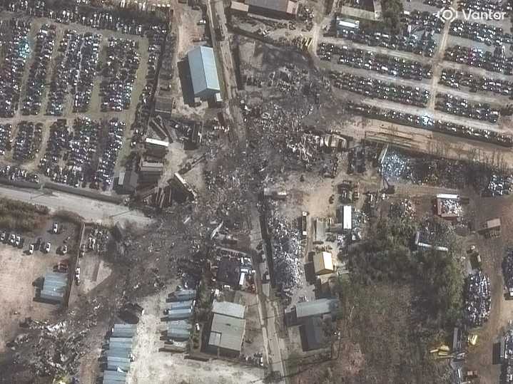 Satellite images show the huge impact of the deadly UPS plane crash