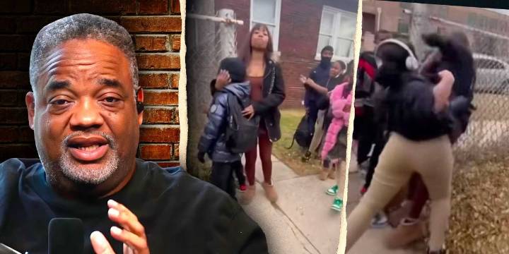 Pregnant mom and son brutally beaten outside Chicago school