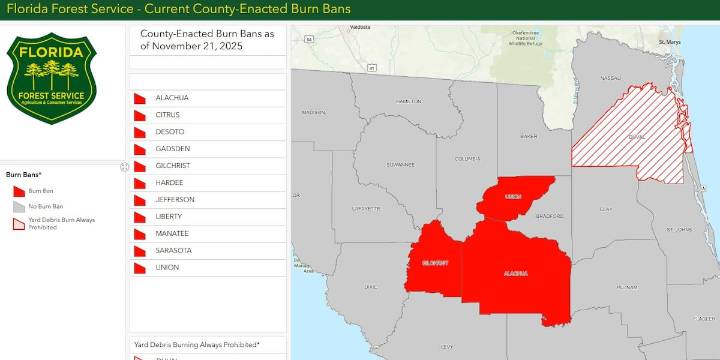 A burn ban has been issued for our area as the persistent drought continues
