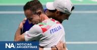 Italia aplastó a Austria y se metió en semifinales de Copa Davis