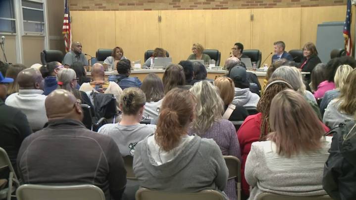 Bedford school board meeting turns tense as parents demand answers over high school administrators placed on leave