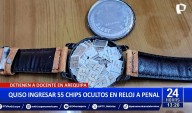 Arequipa: Intervienen a docente tras intentar ingresar a penal con 55 chips ocultos en reloj