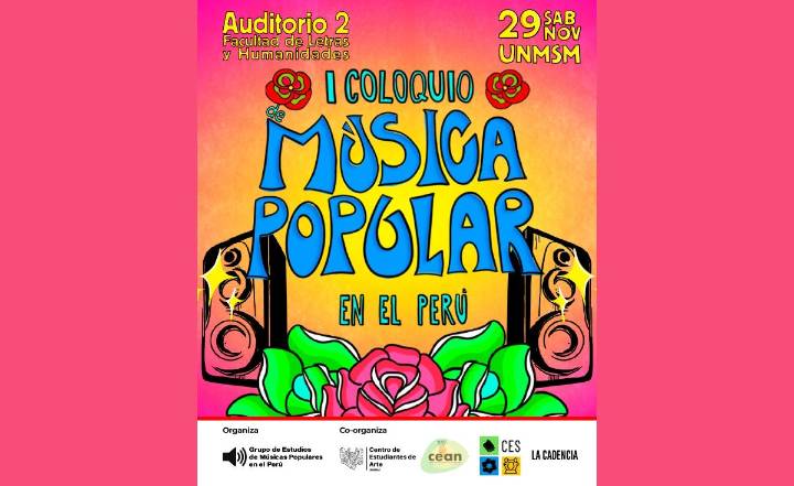 Estudiantes de la UNMSM organizan I Coloquio de Música Popular: ingreso libre con previa inscripción