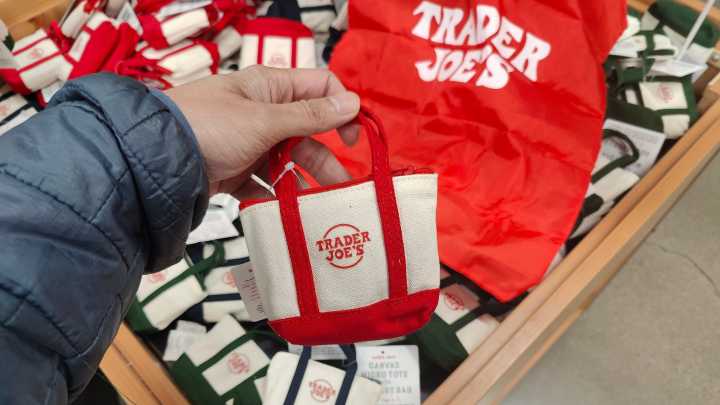 Trader Joe’s restocking sold out canvas micro tote bags