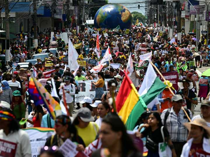 Photos: Thousands march in Brazil town hosting COP30 for climate justice