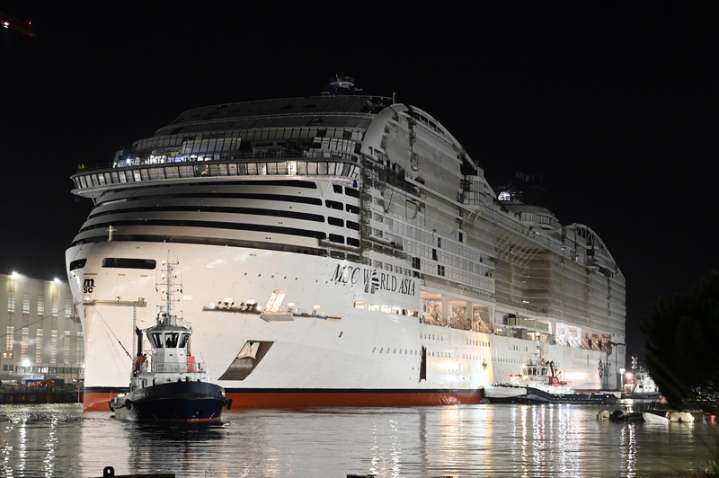 MSC World Asia Floats Out, Coin Ceremony Held for World Atlantic