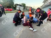 Dos jóvenes lesionados tras atropello frente Secundaria Técnica 78