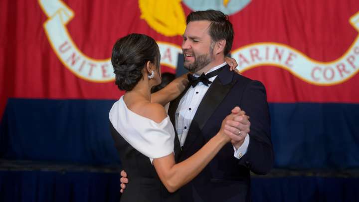 JD & Usha Vance Work Overtime At Marine Ball To Fan Out Erika Kirk Rumors