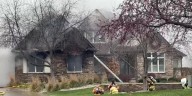 Video of firefighters at a Dakota Dunes house fire