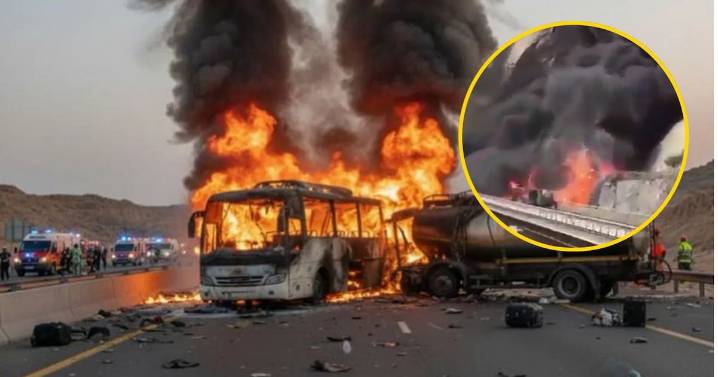 Accidente de autobús causa la muerte de 45 peregrinos en Arabia Saudita; solo uno sobrevivió