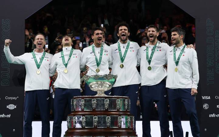 Italia conquistó la Copa Davis por tercera vez consecutiva