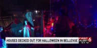 Houses decked out for Halloween in Bellevue