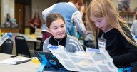 D91 students build and code LEGO robots in new Snapology program