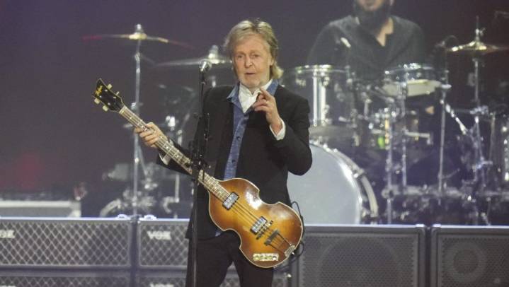 Paul McCartney performing in Montreal for two nights
