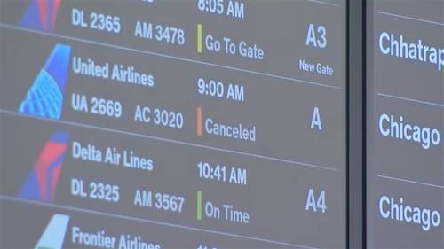 Travelers feeling impact of government shutdown with flight cancellations, delays