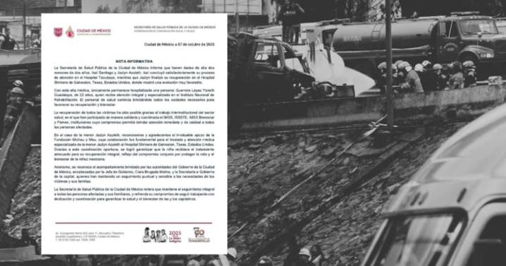 Dos bebés dados de alta tras recibir atención médica en México y Estados Unidos: sólo una víctima permanece hospitalizada tras el incidente de la explosión en Iztapalapa