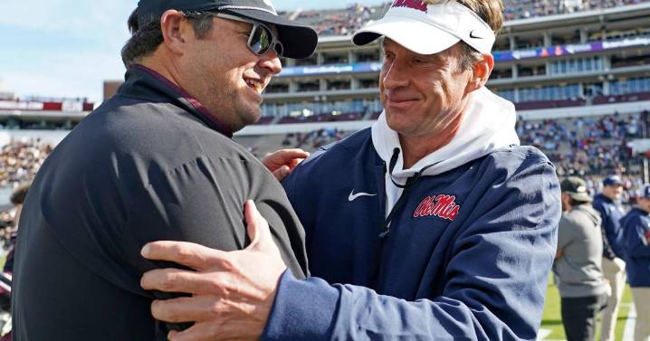 Mississippi coach Lane Kiffin emotional, non-committal about his future, following Egg Bowl triumph