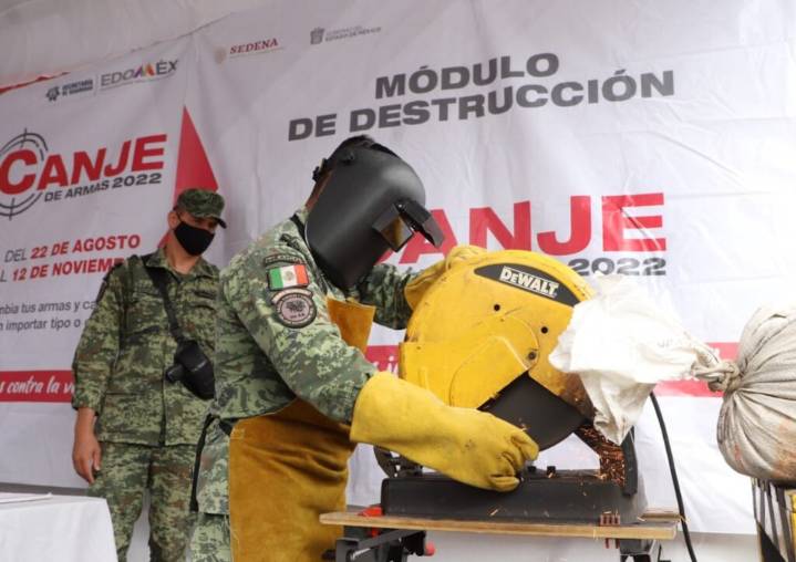 Ecatepec promueve el Canje de Armas por la Paz en Las Américas