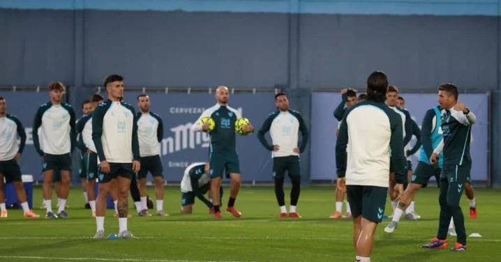 Así ha sido el primer entrenamiento del Málaga CF de Funes