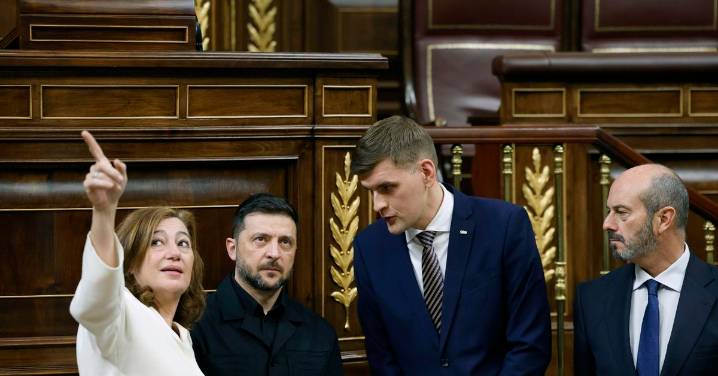 Zelenski inicia en el Congreso su tercera visita oficial a España