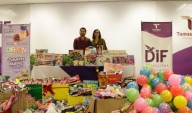 Entregan juguetes a niños tamaulipecos como parte de la campaña DIFTON 2025