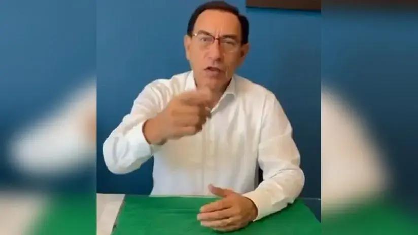 Martín Vizcarra en mensaje grabado: Los corruptos están libres gozando del dinero robado "por un acuerdo con la Fiscalía"