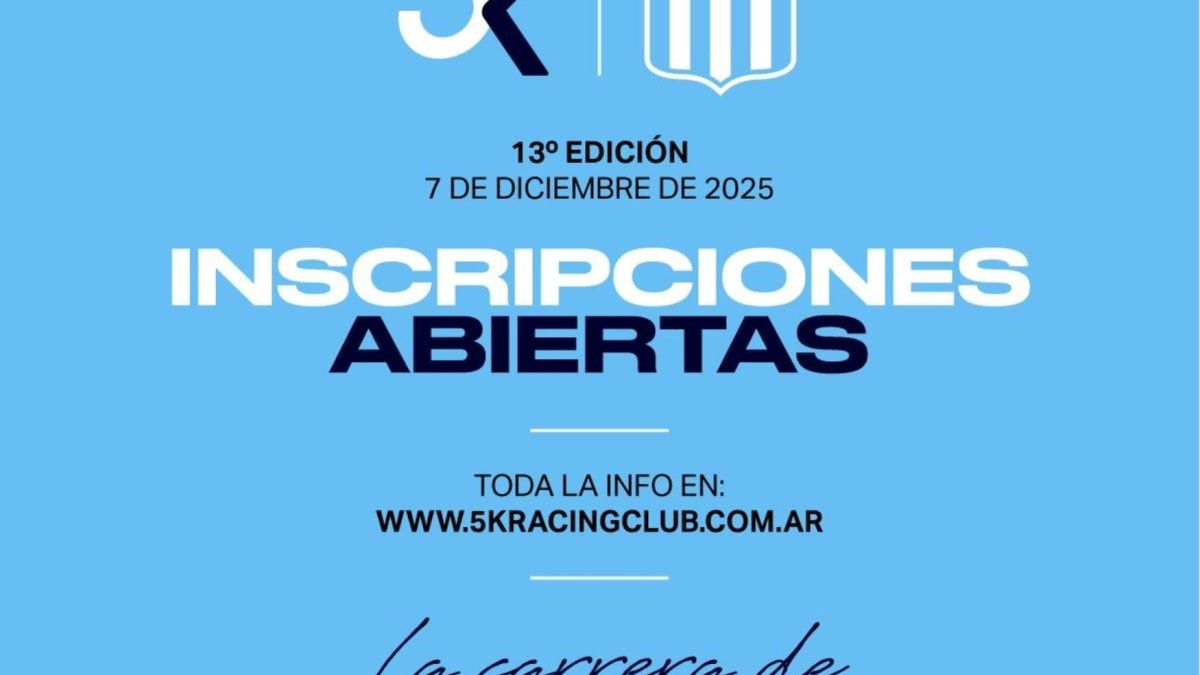 La fiesta de los 5k de Racing tienen día, horario e inscripción: cómo anotarse en la gran carrera académica