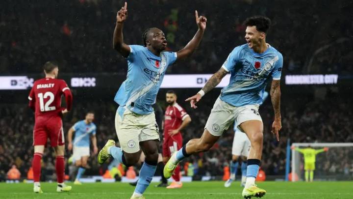 Manchester City golea al Liverpool y se convierte en escolta del líder Arsenal