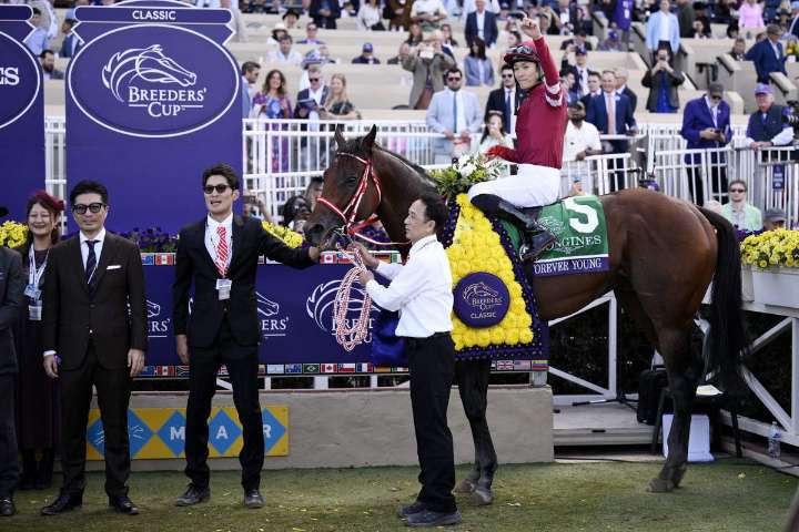 Forever Young takes Breeders' Cup Classic for trainer Yoshito Yahagi's third win
