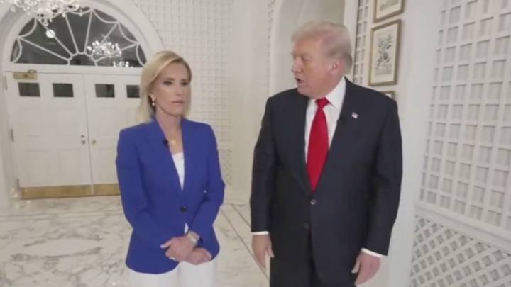'Her Face Says It All': Trump’s ‘I’m the Best’ Rant Went Left After Eagle-Eyed Viewers Saw Him Pat Laura Ingraham in the Back When She Cut Him Off